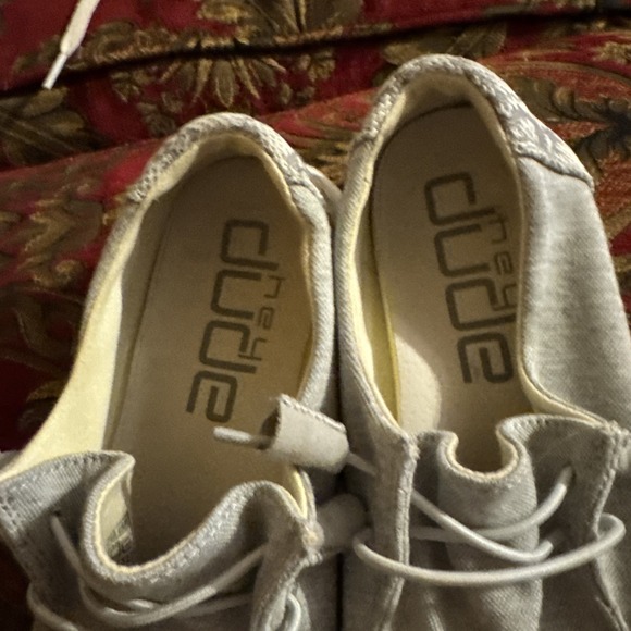 Hey Dude Wendy Women Size 7 Gray Canvas Comfort Shoes - Picture 3 of 6